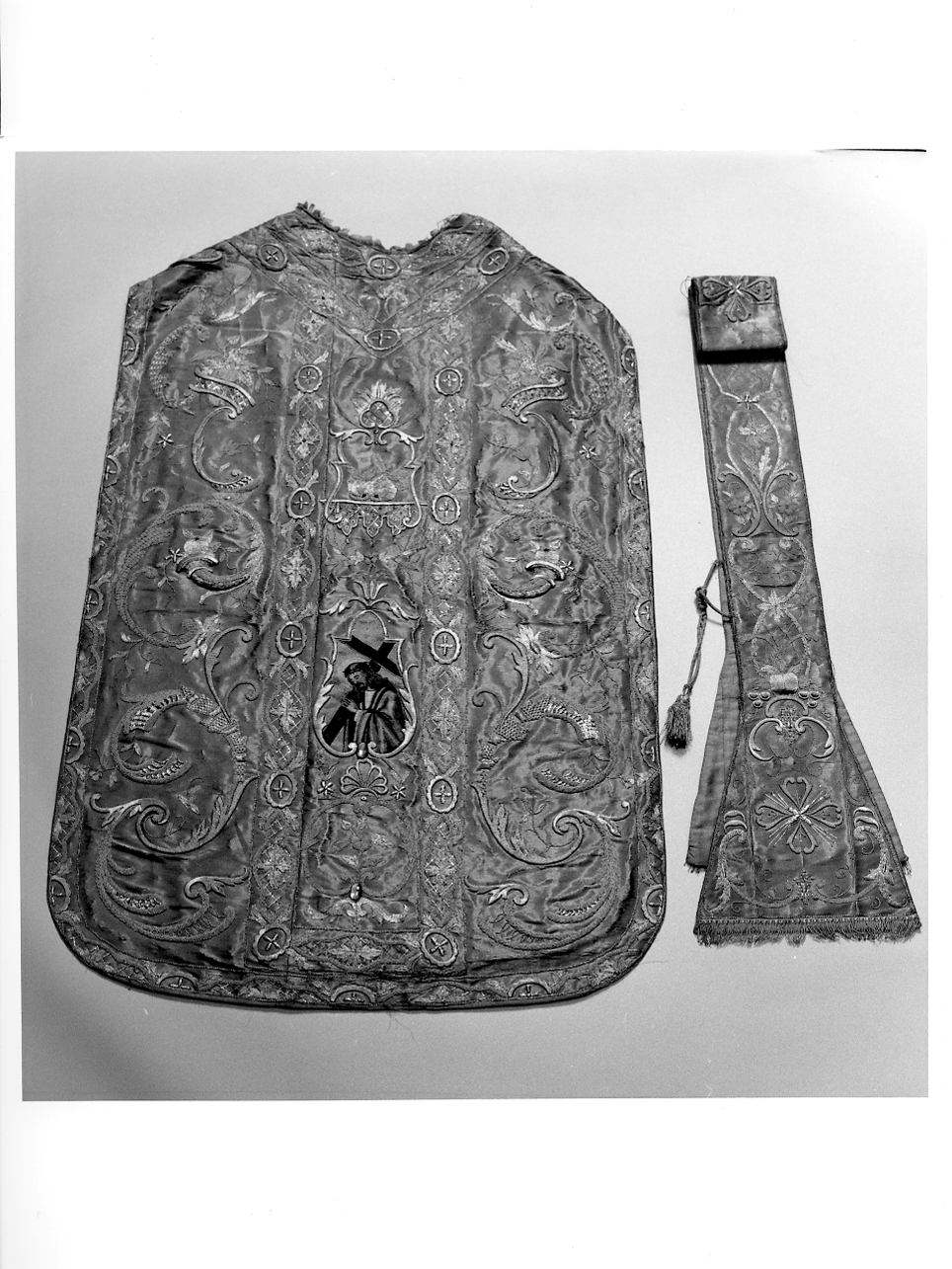 paramento liturgico, insieme - manifattura lombarda (prima metà sec. XIX)