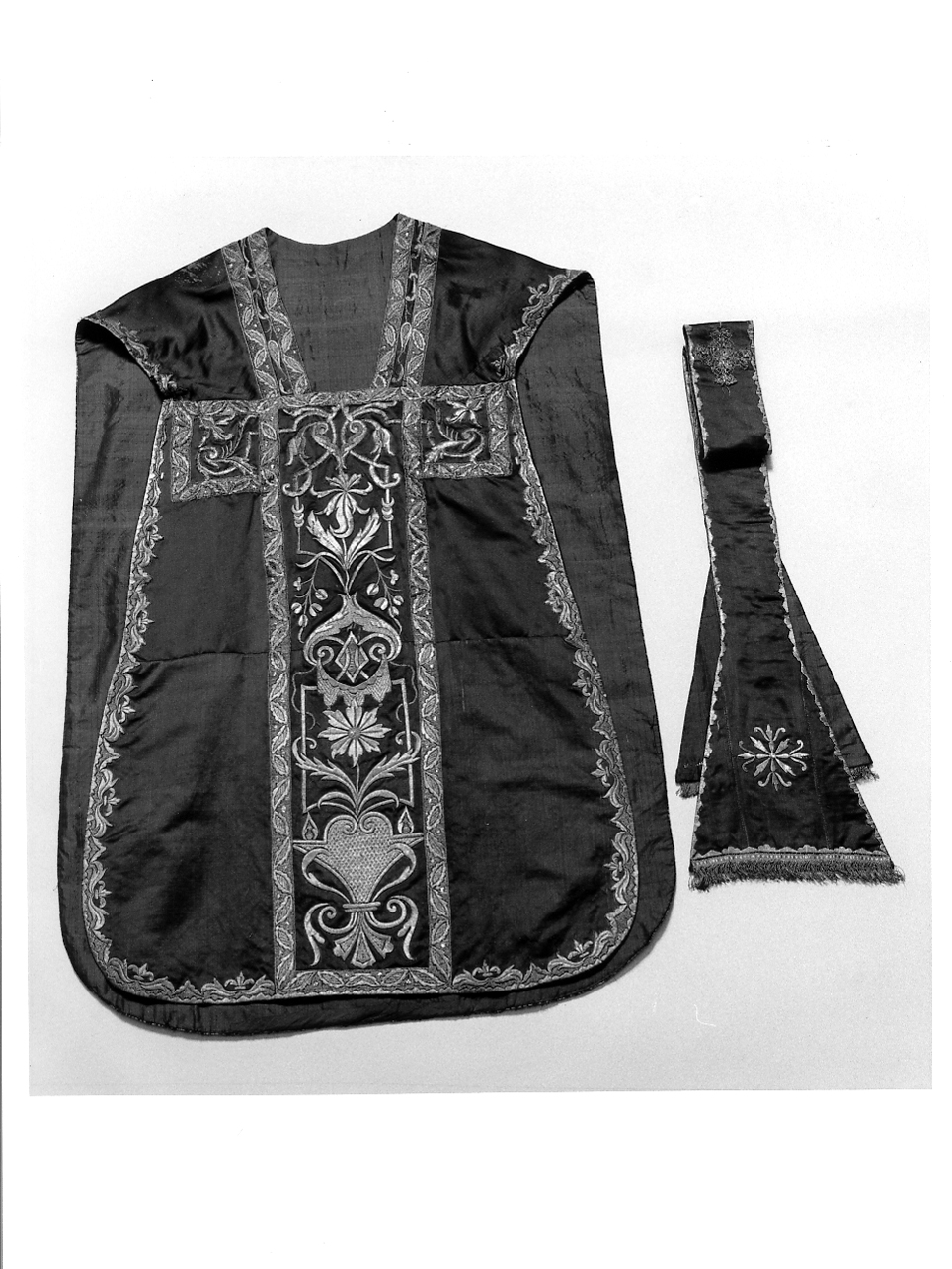 paramento liturgico, insieme - manifattura lombarda (prima metà sec. XIX)