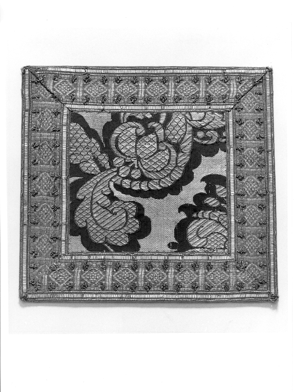 borsa, elemento d'insieme - manifattura lombarda (metà sec. XVIII)