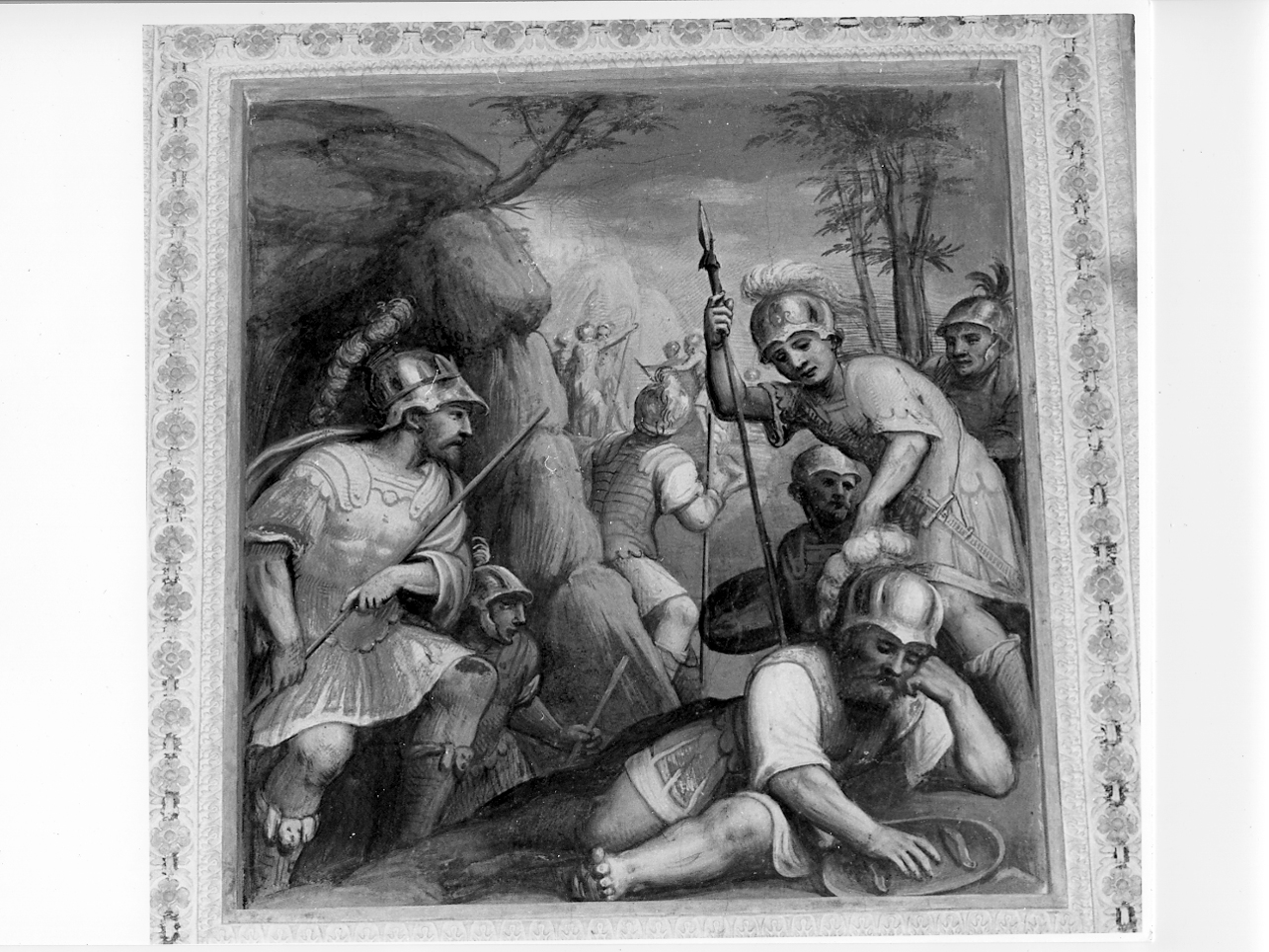 Davide risparmia Saul (dipinto, elemento d'insieme) di Gambara Lattanzio (terzo quarto sec. XVI)
