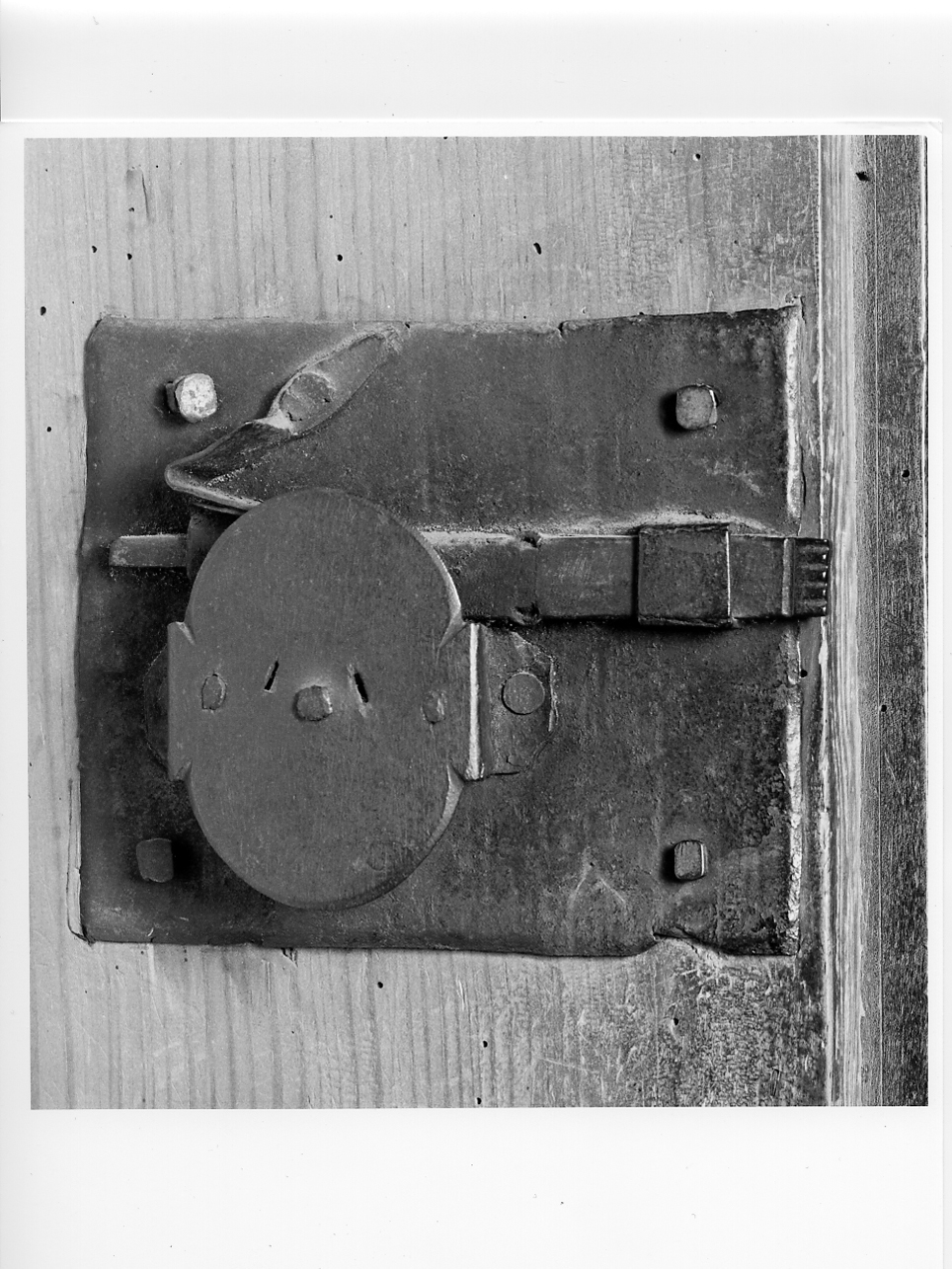 serratura, elemento d'insieme - ambito lombardo (sec. XVIII)