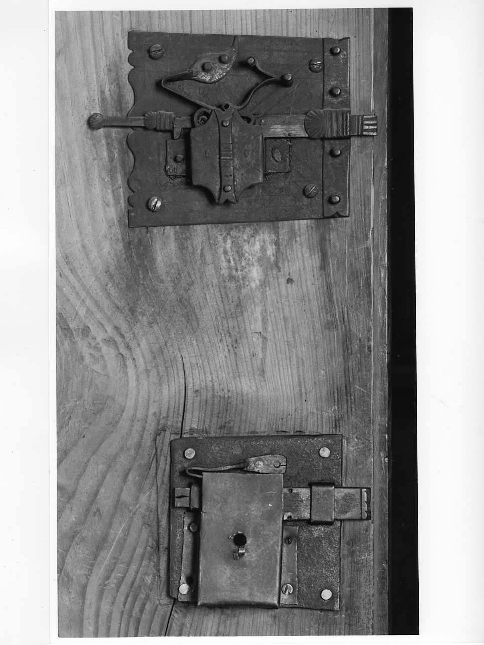 serratura, elemento d'insieme - ambito lombardo (fine/inizio secc. XVIII/ XIX)