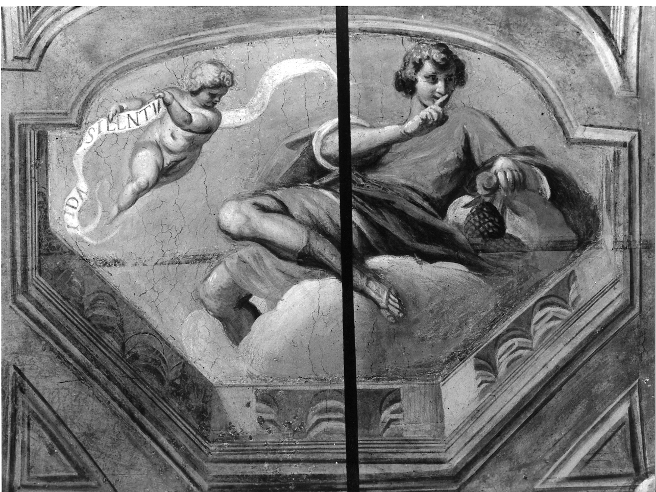 allegoria del Silenzio (dipinto, elemento d'insieme) di Cossali Grazio (inizio sec. XVII)