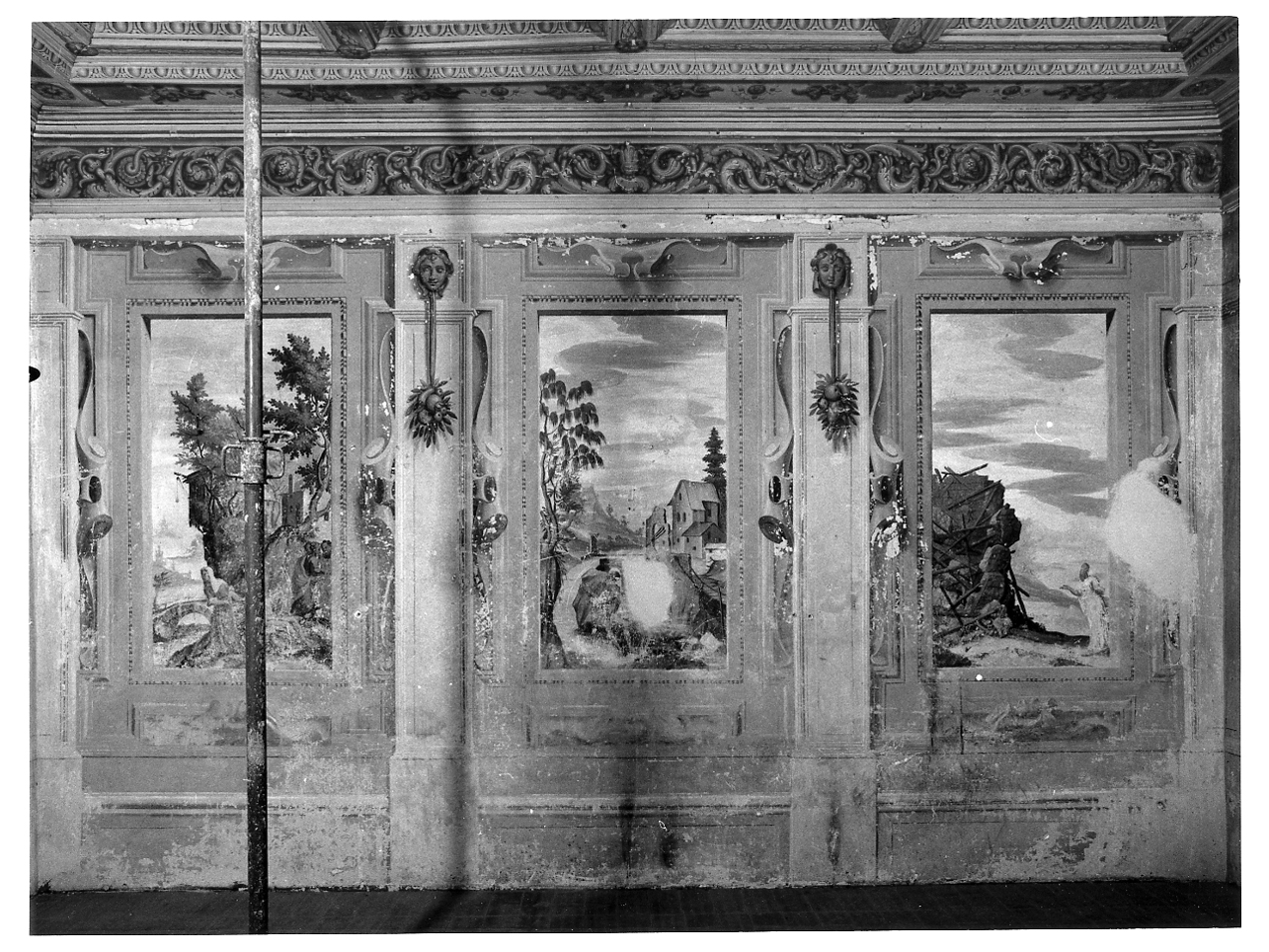 Storie della vita di Giobbe (decorazione pittorica, complesso decorativo) di Marone Pietro (fine sec. XVI)