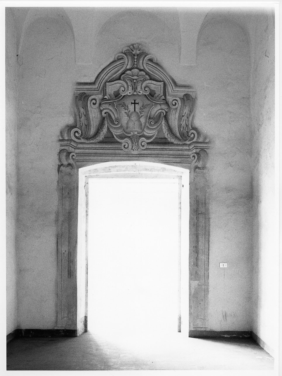 mostra di porta, opera isolata di Sassi Giovanni Battista (secondo quarto sec. XVIII)