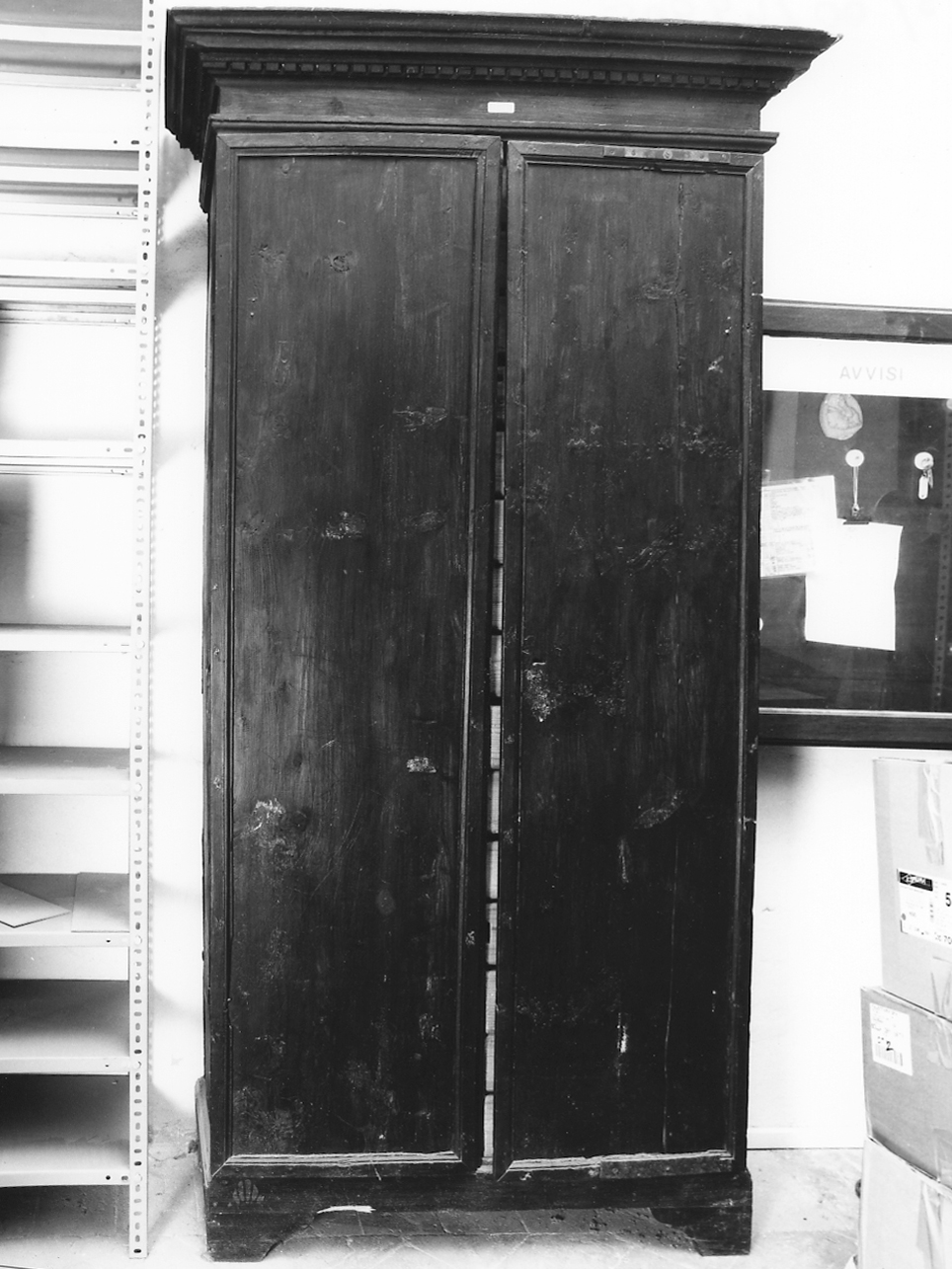armadio per archivi, opera isolata - ambito lombardo (seconda metà sec. XVII)