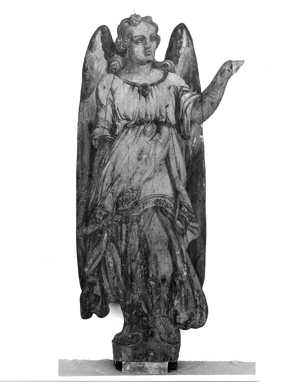 angelo (decorazione, elemento d'insieme) - ambito lombardo (seconda metà sec. XVIII)