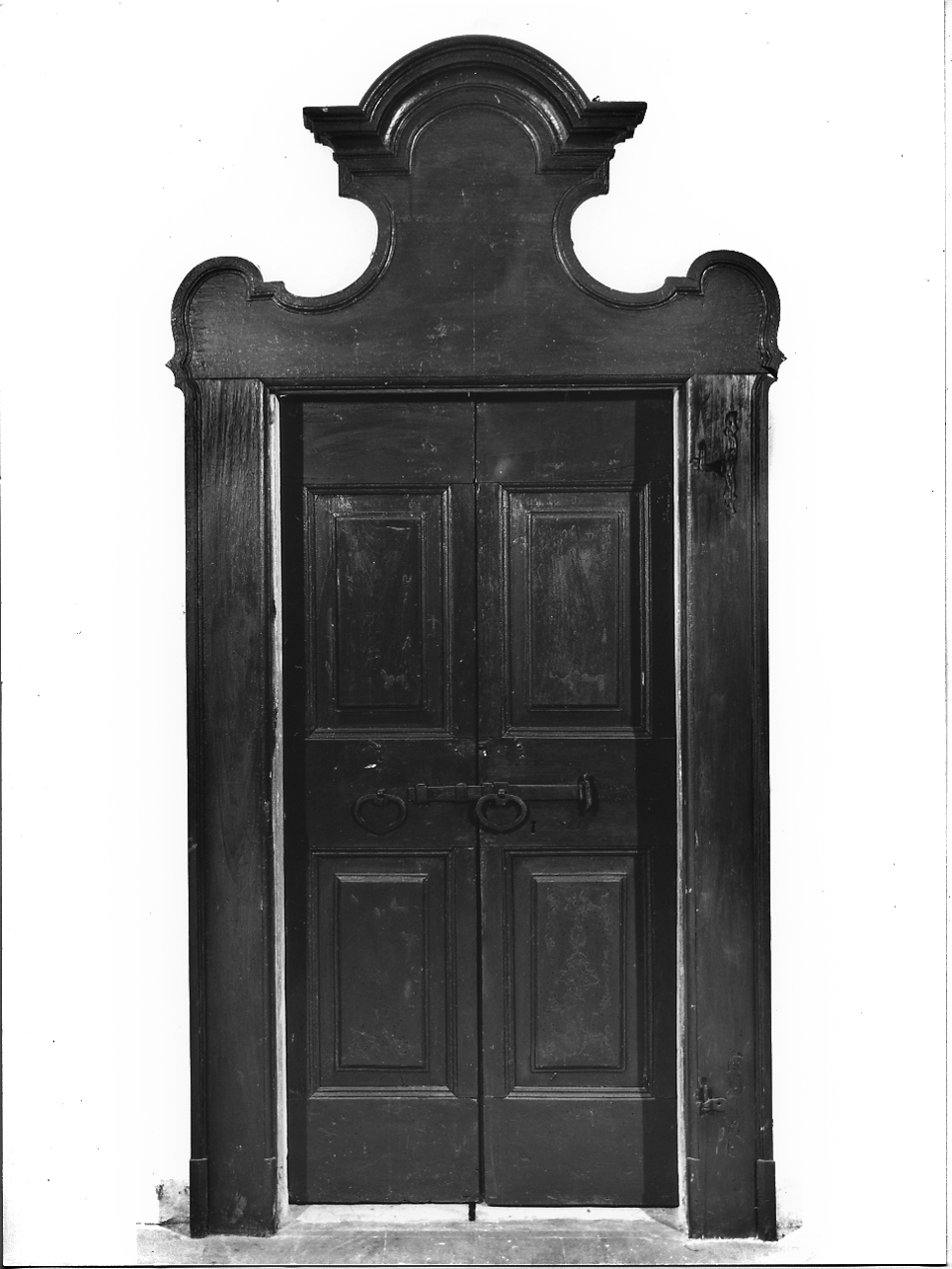 mostra di porta, opera isolata - ambito lombardo (sec. XVIII)