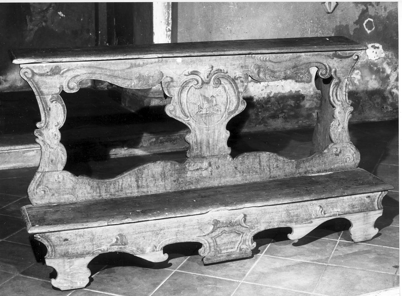 inginocchiatoio, opera isolata - manifattura mantovana (prima metà sec. XVIII)