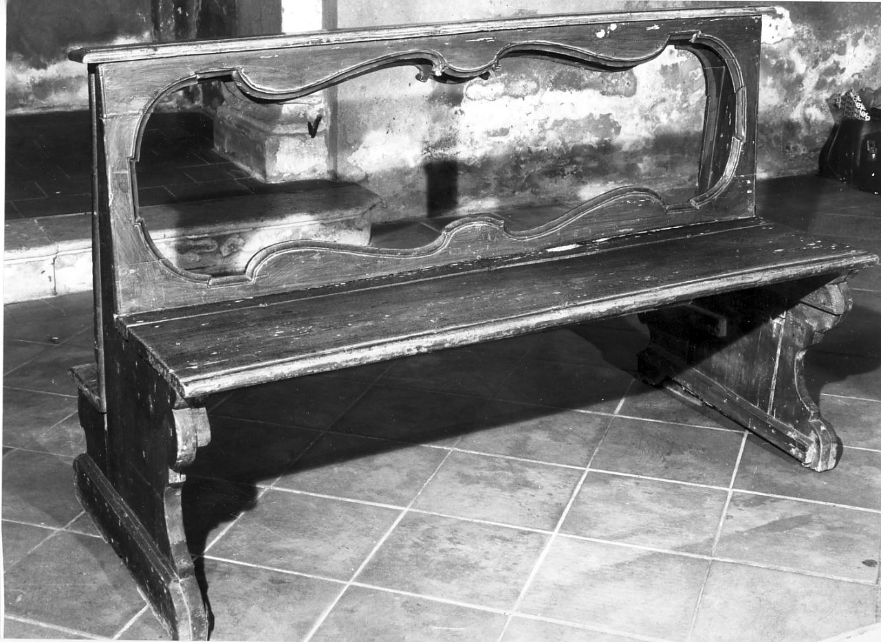 panca con inginocchiatoio, serie - manifattura mantovana (seconda metà sec. XVIII)