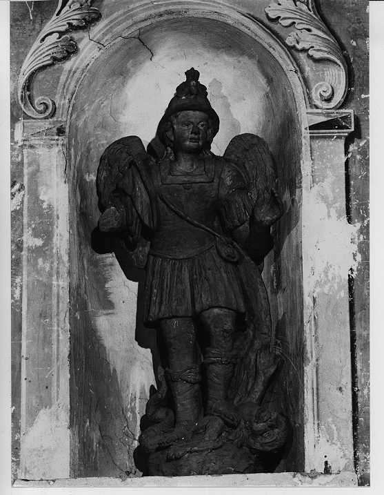 San Michele Arcangelo (statua, opera isolata) - ambito mantovano (prima metà sec. XVII)