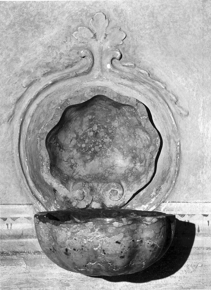 acquasantiera, coppia - ambito Italia settentrionale (sec. XVIII)