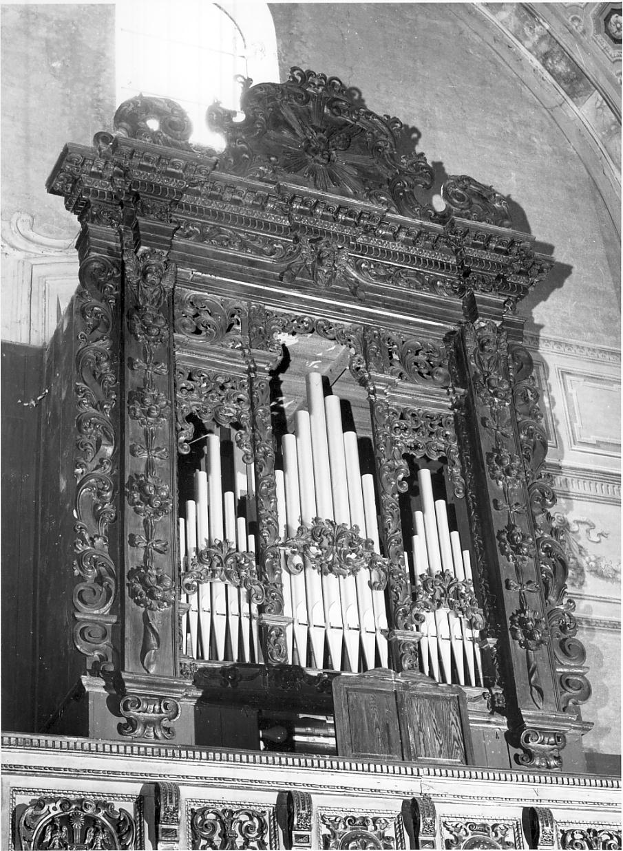 cassa d'organo, elemento d'insieme - ambito Italia settentrionale (seconda metà sec. XVIII)