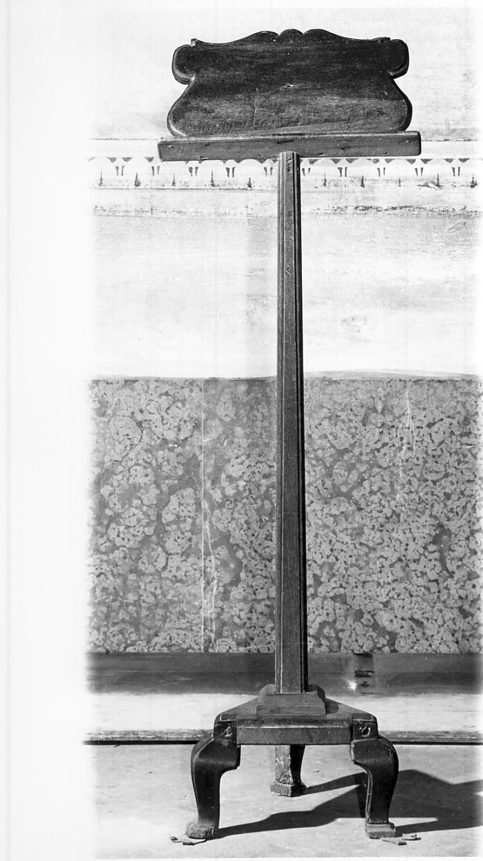 leggio, opera isolata - ambito mantovano (seconda metà sec. XVIII)