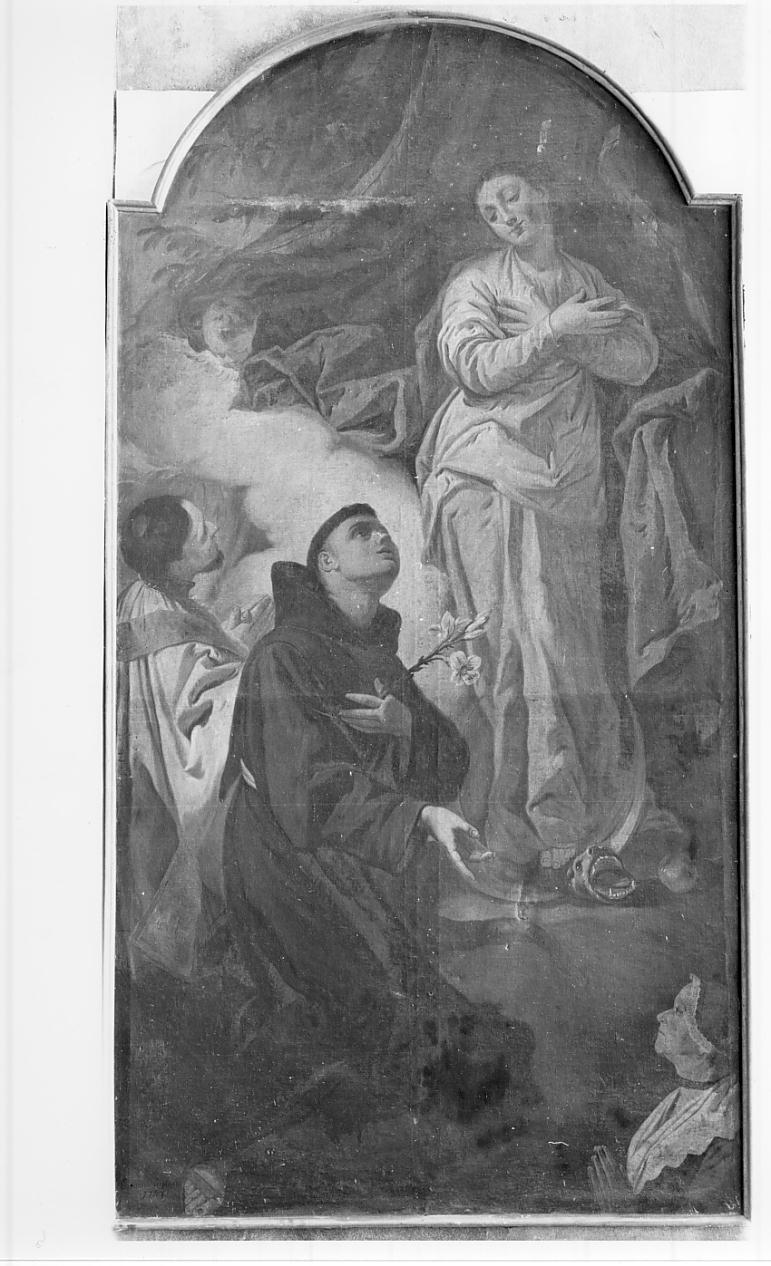Immacolata Concezione, S. Antonio e un altro santo (dipinto, opera isolata) di Cignaroli Giuseppe detto Fra Felice (seconda metà sec. XVIII)