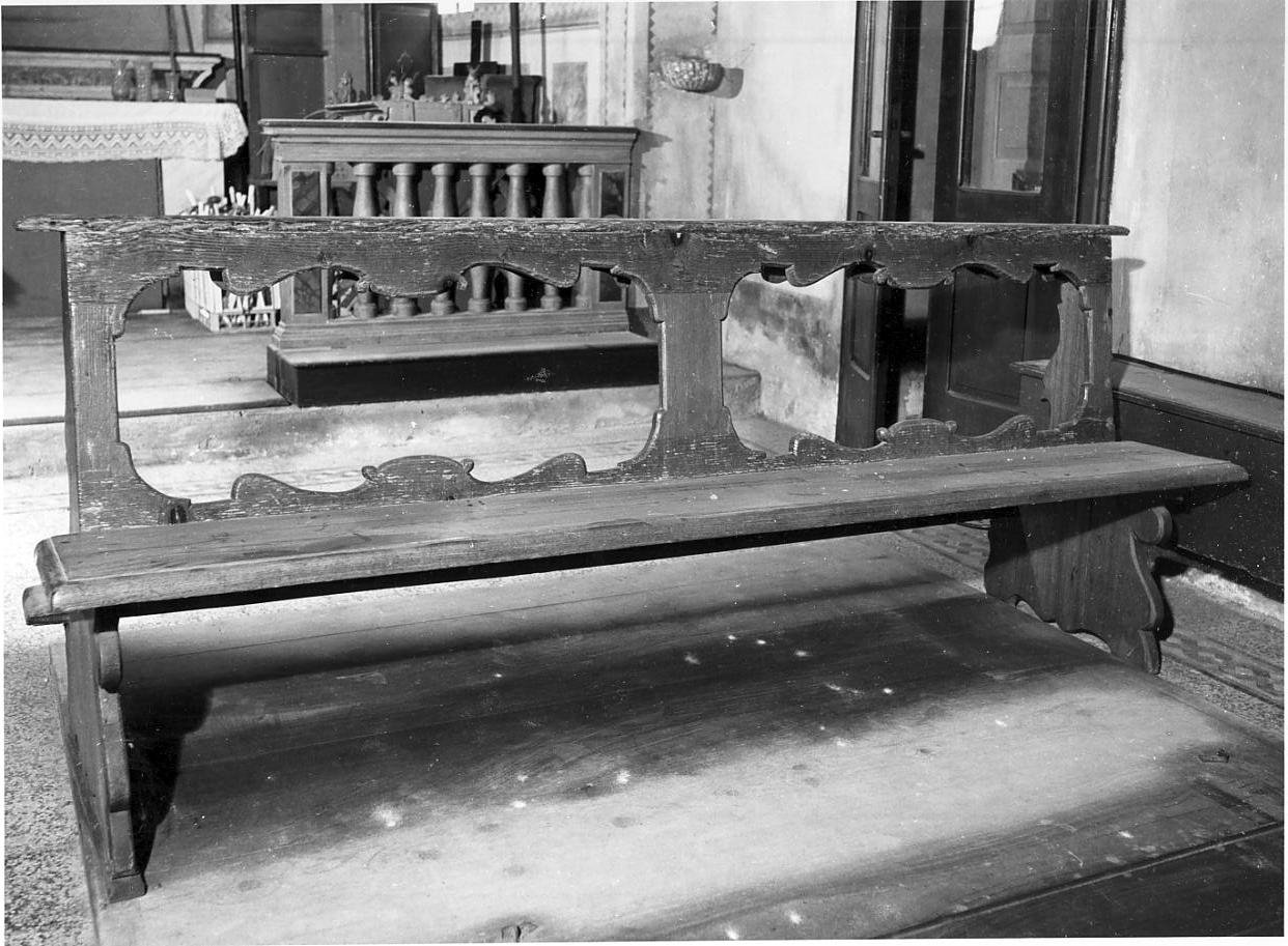 banco, opera isolata - ambito Italia settentrionale (sec. XVIII)