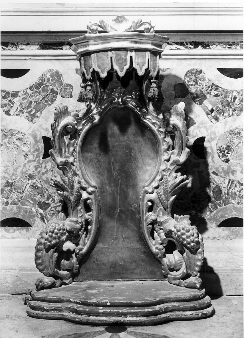 tronetto per esposizione eucaristica, opera isolata - ambito Italia settentrionale (sec. XVIII)