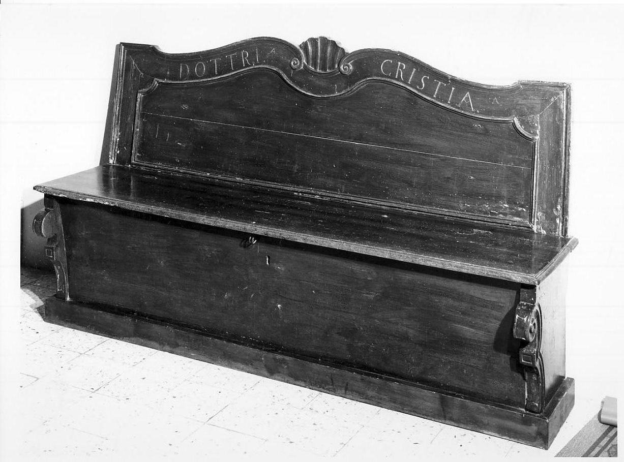 cassapanca, opera isolata - ambito lombardo (fine sec. XVIII)