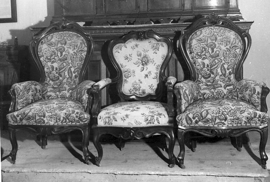 poltrona, insieme - ambito bresciano (sec. XIX)