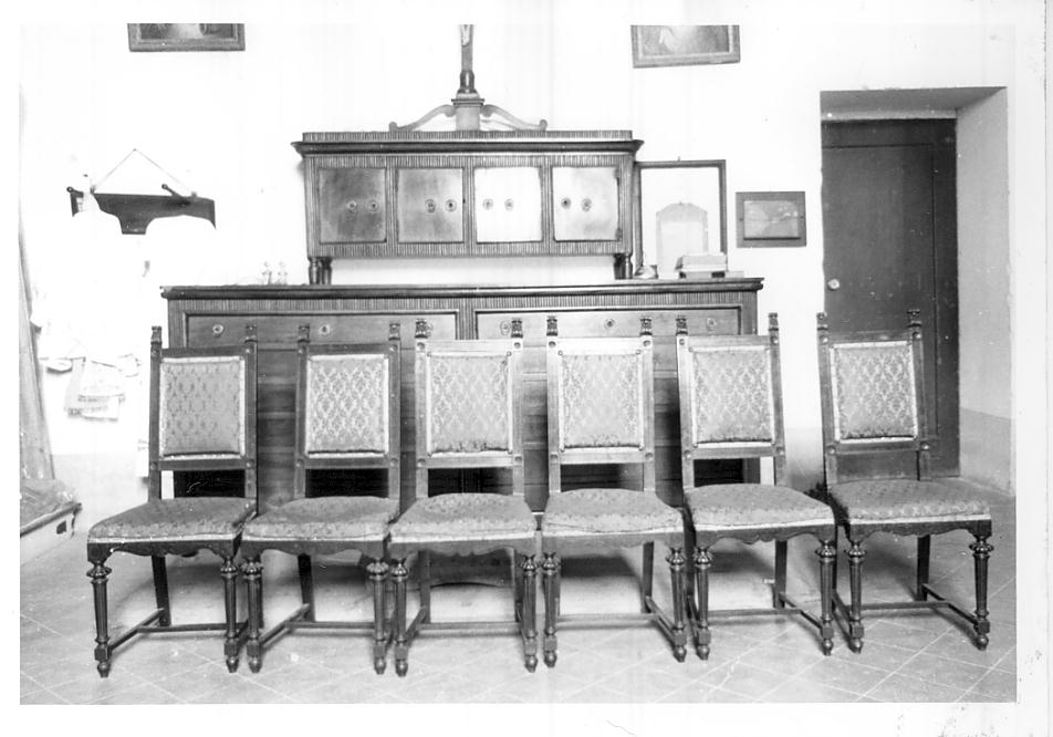 sedia, serie - bottega bresciana (sec. XIX)