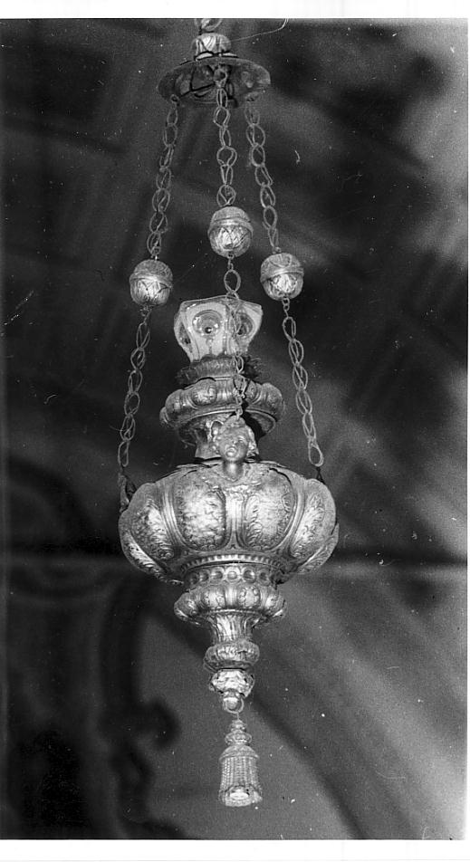 lampada, opera isolata - bottega bresciana (seconda metà sec. XVIII)