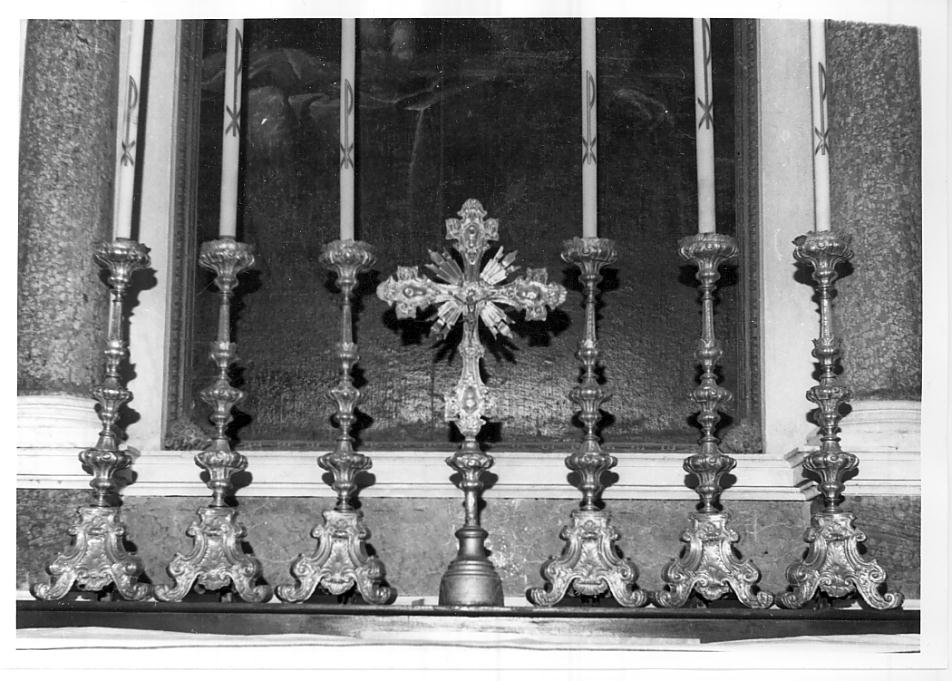 servizio d'altare, complesso decorativo - bottega bresciana (sec. XVIII)