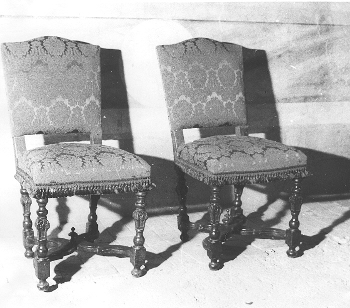 sedia, coppia - ambito Italia settentrionale (sec. XVIII)