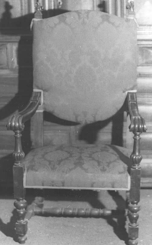 poltrona, opera isolata - bottega bresciana (sec. XVIII)