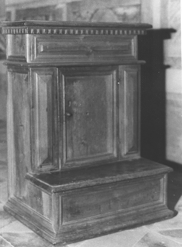 inginocchiatoio, opera isolata - ambito Italia settentrionale (sec. XVI)