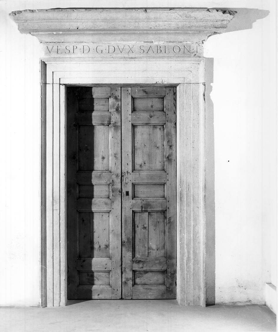 porta, opera isolata - ambito mantovano (sec. XVI)