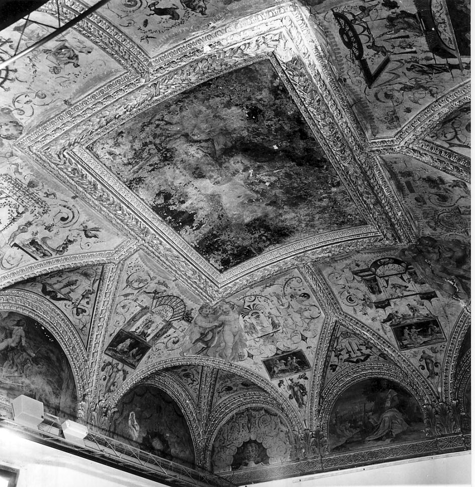 decorazione pittorica, complesso decorativo di Pesenti Pietro Martire detto Sabbioneta (attribuito), Fornaretto Mantovano (fine sec. XVI)