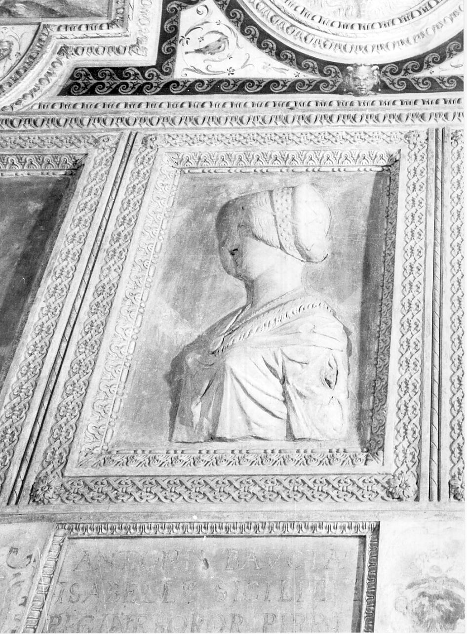 Antonia del Balzo e Ludovico Gonzaga (rilievo, elemento d'insieme) di Cavalli Alberto (attribuito) (seconda metà sec. XVI)