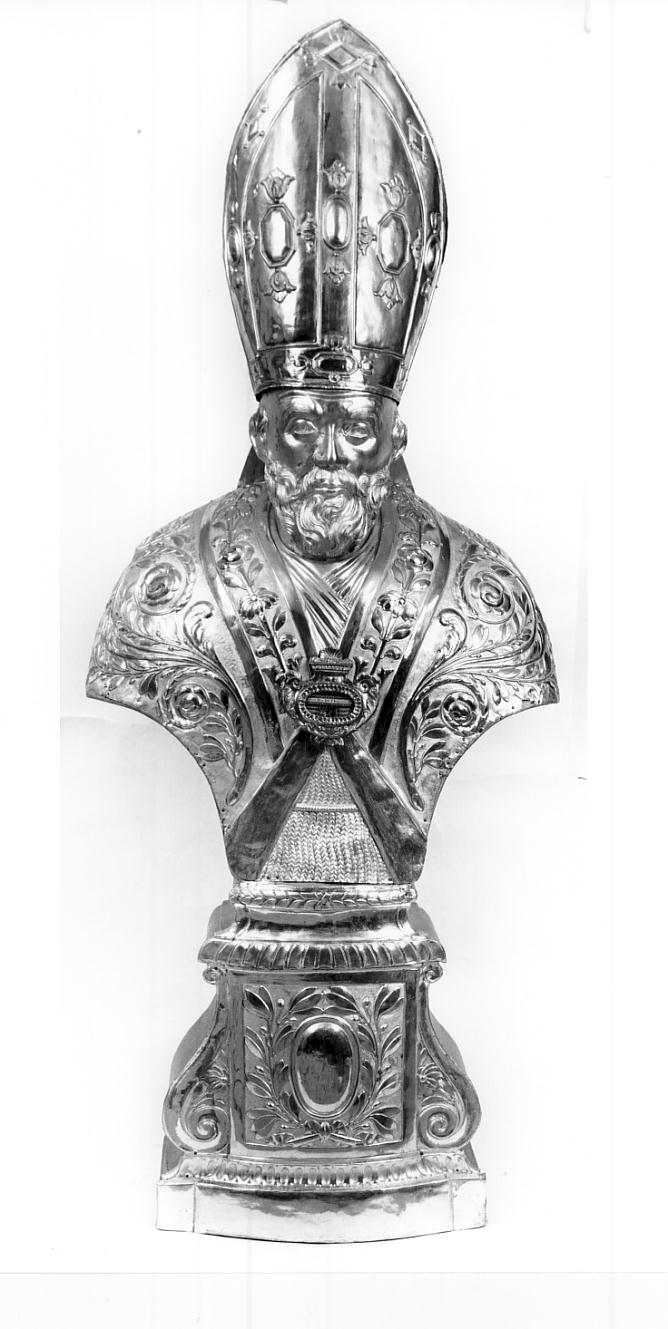 Sant'Agostino (reliquiario - a busto, insieme) - bottega cremonese (prima metà sec. XIX)