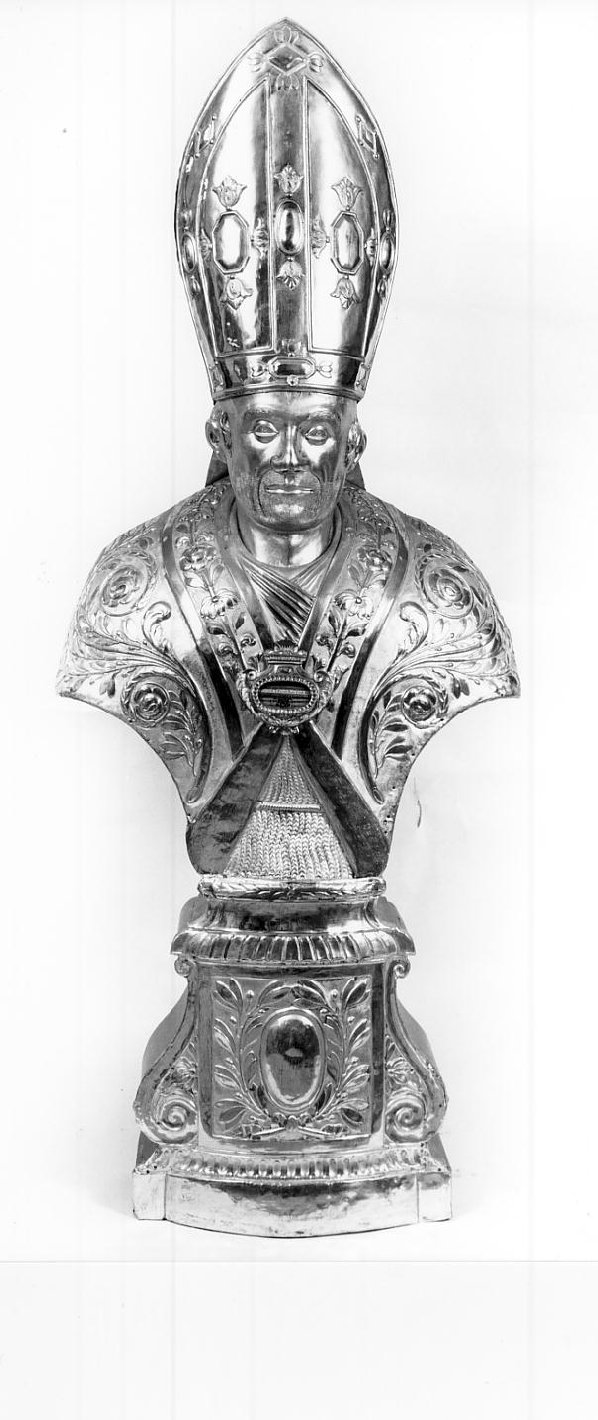 San Carlo Borromeo (reliquiario - a busto, insieme) - bottega cremonese (prima metà sec. XIX)