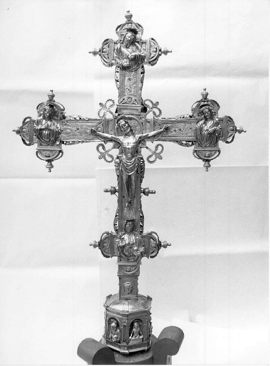 croce processionale, opera isolata - ambito lombardo (fine sec. XV)