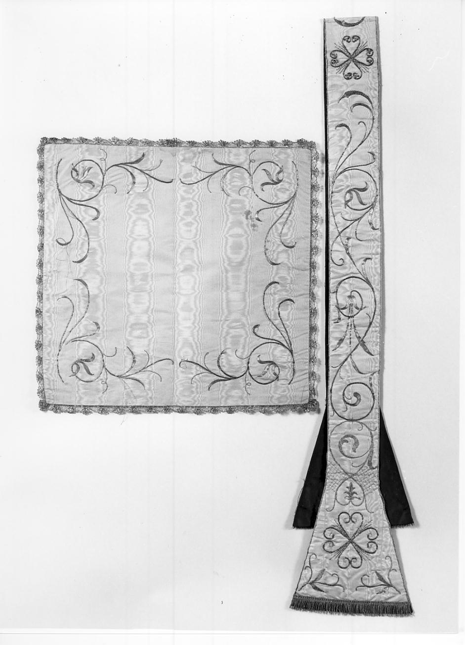 paramento liturgico, elemento d'insieme - manifattura lombarda (fine/inizio secc. XIX/ XX)