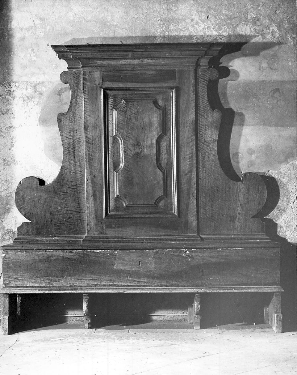 cassapanca, opera isolata - ambito cremonese (fine/inizio secc. XVI/ XVII)