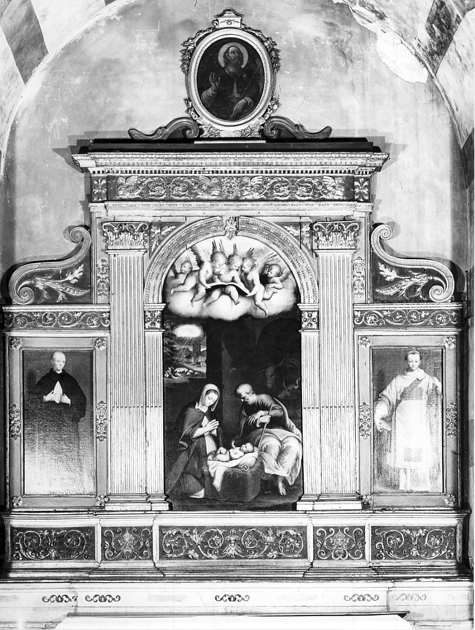 ancona, elemento d'insieme di Campi Bernardino (attribuito) (sec. XVI)