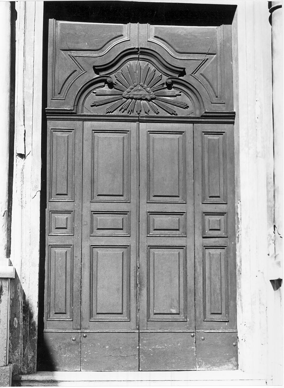 porta - a due battenti, opera isolata - ambito mantovano (secc. XVII/ XVIII)