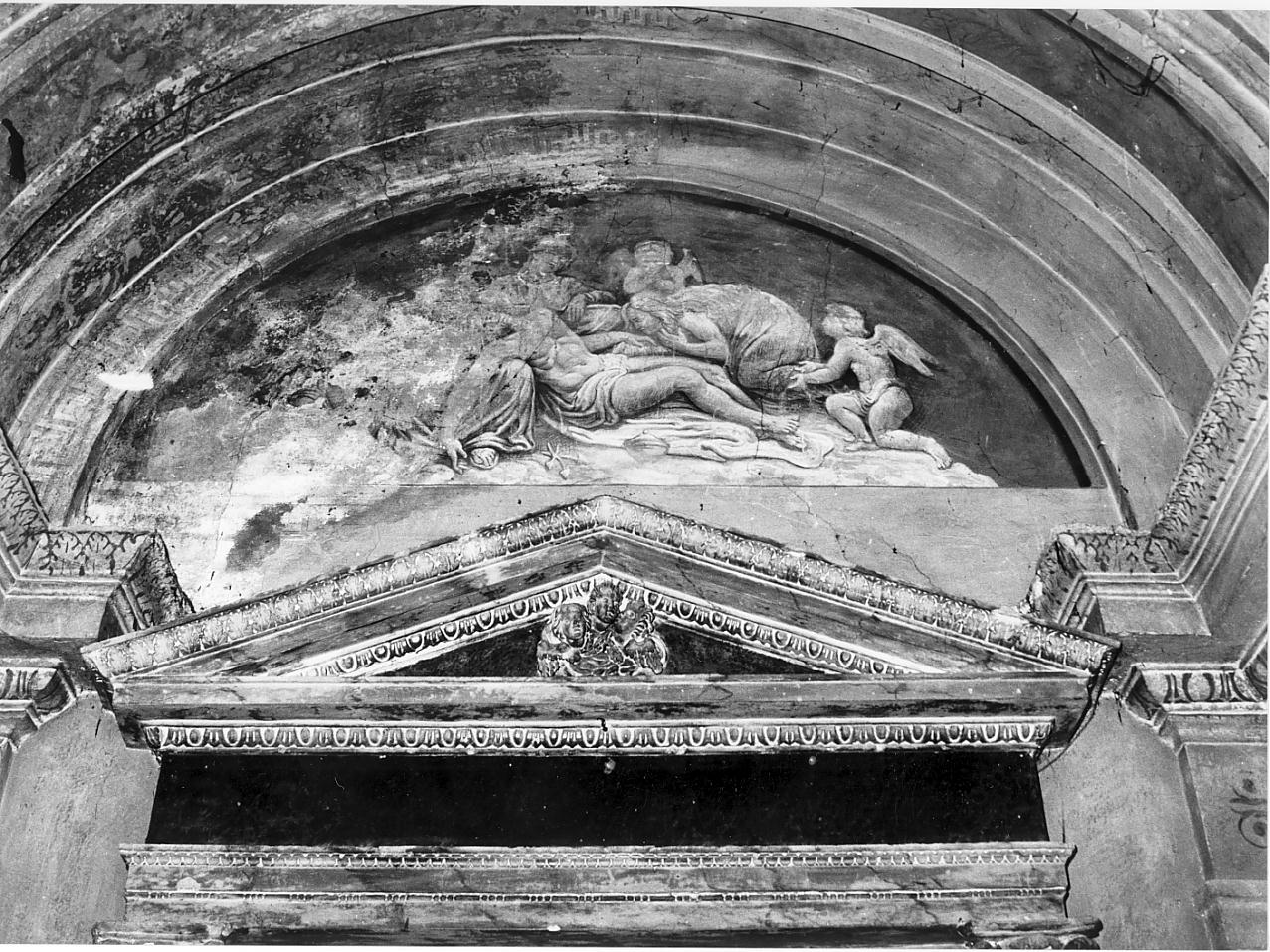 compianto sul Cristo morto (decorazione pittorica, elemento d'insieme) - ambito mantovano (sec. XIX)