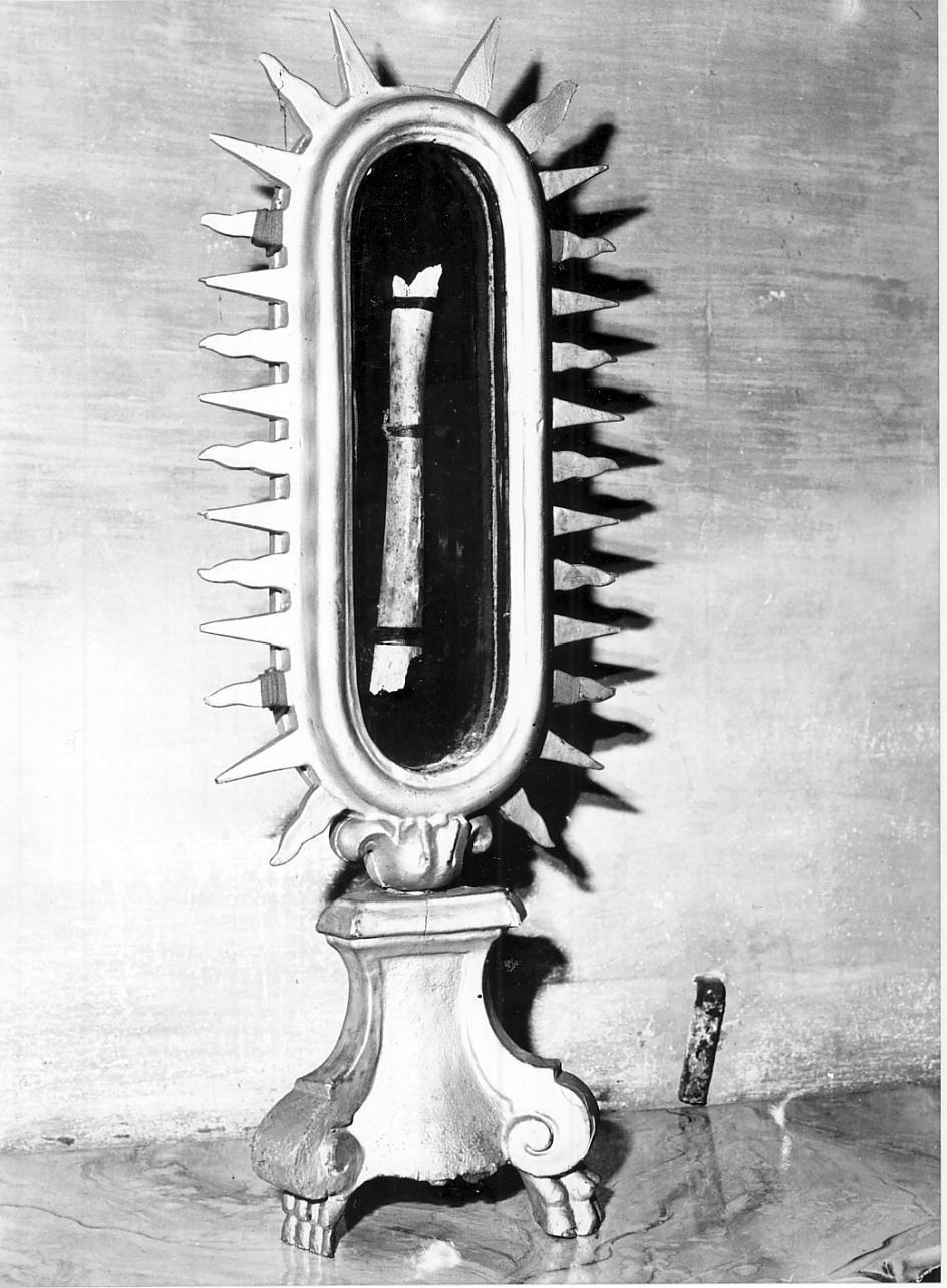 reliquiario, opera isolata - ambito mantovano (fine sec. XVIII)