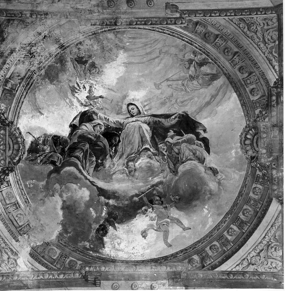 assunzione della Madonna (decorazione pittorica, elemento d'insieme) di Barbiani Umberto detto Gucin (sec. XX)