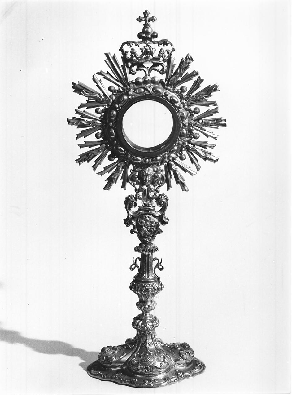 ostensorio, opera isolata - ambito mantovano (sec. XVIII)