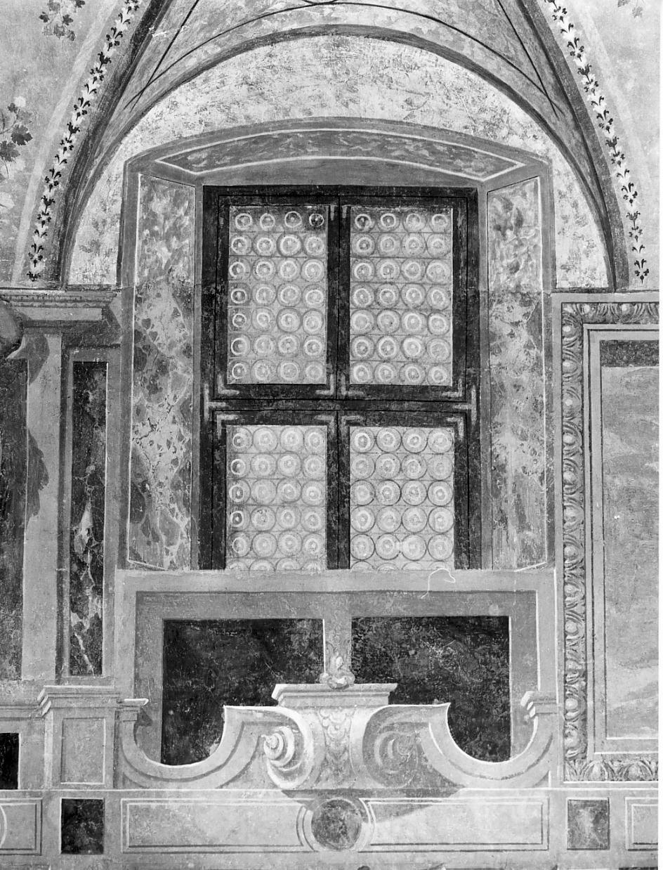 finta finestra (decorazione pittorica, elemento d'insieme) - ambito mantovano (fine sec. XVI)
