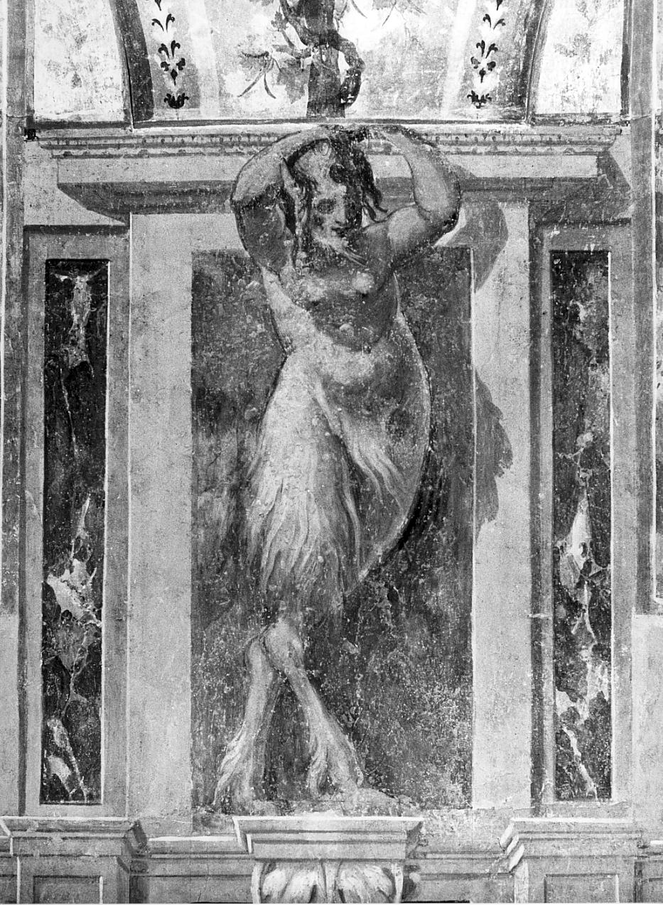 Fauno (decorazione pittorica, elemento d'insieme) - ambito mantovano (fine sec. XVI)