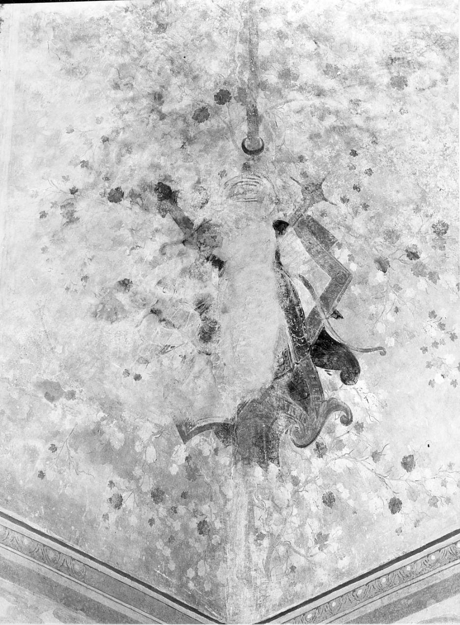 trofeo di armi (decorazione pittorica, elemento d'insieme) - ambito mantovano (fine sec. XVI)