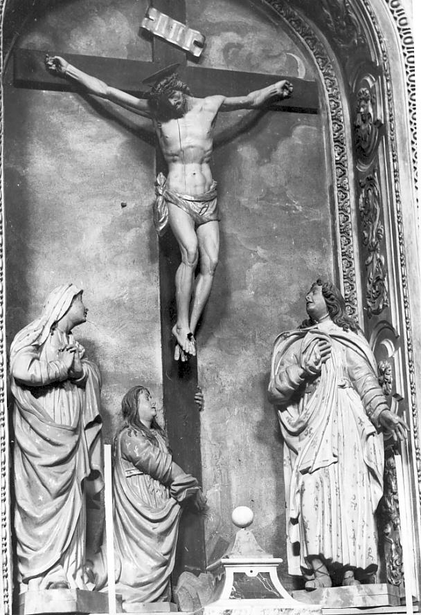 crocifissione (gruppo scultoreo, opera isolata) - ambito bresciano (sec. XVII)