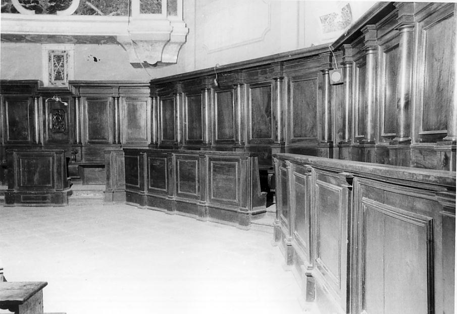 stalli del coro, opera isolata - ambito Italia settentrionale (sec. XVIII)