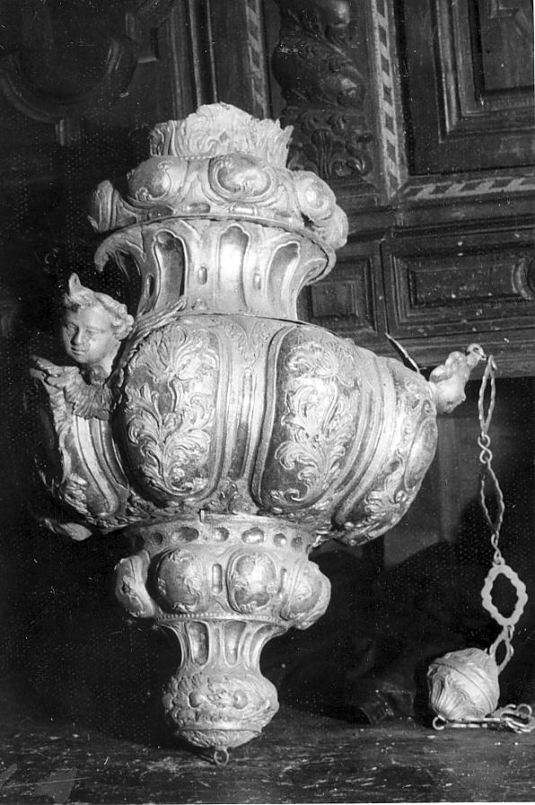 lampada pensile, opera isolata - ambito veneziano (fine sec. XVII)