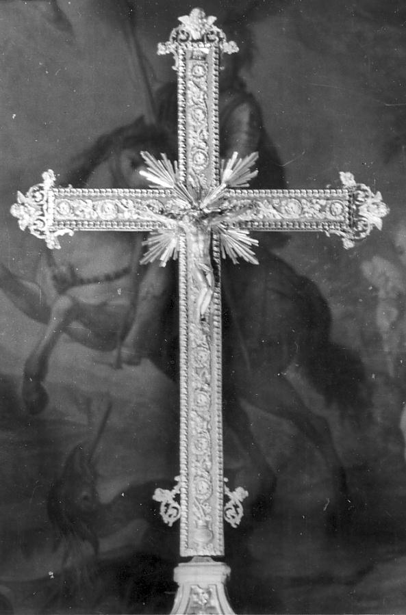 croce processionale, opera isolata - ambito Italia settentrionale (sec. XIX)